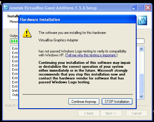 install guest additions virtualbox