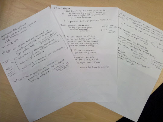 our-experiment our experiment notes