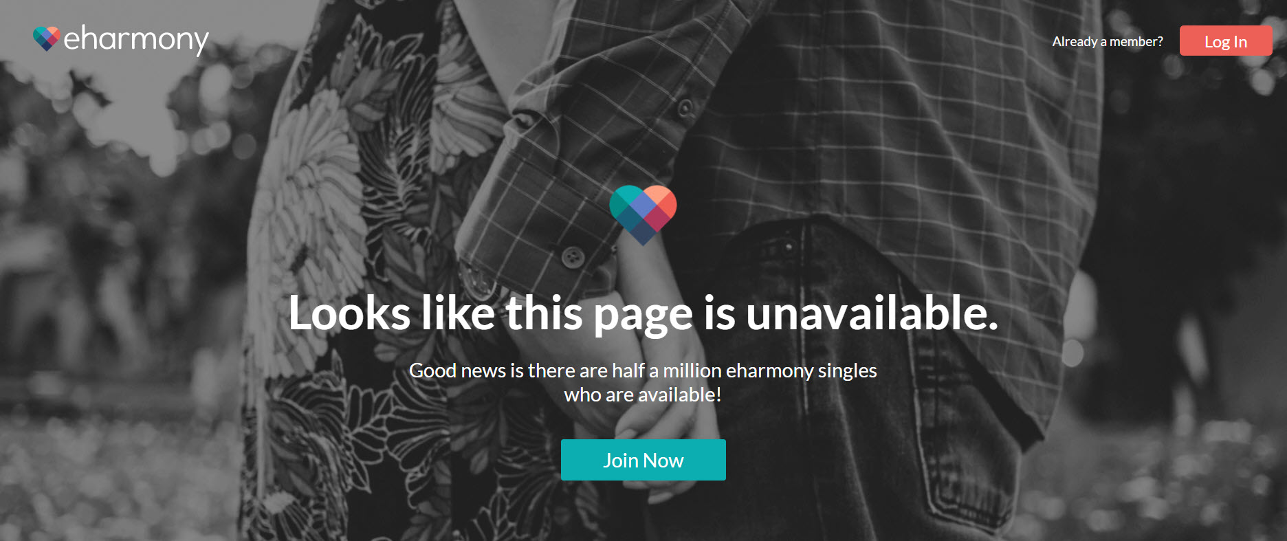 eharmony's 404 page