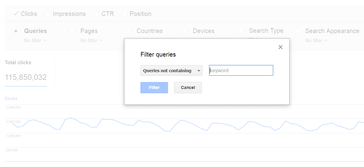 Google Search Console - Filtering out branded terms