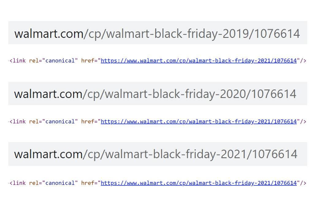 How to maximise Black Friday links for ongoing result_Walmart canonical image