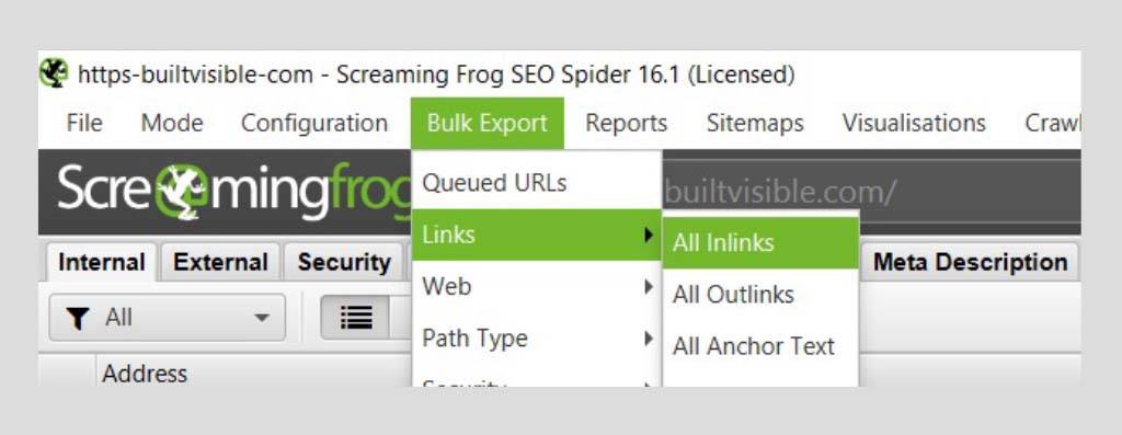 SEO wins to implement during a code freeze blog_Screaming Frog tool image