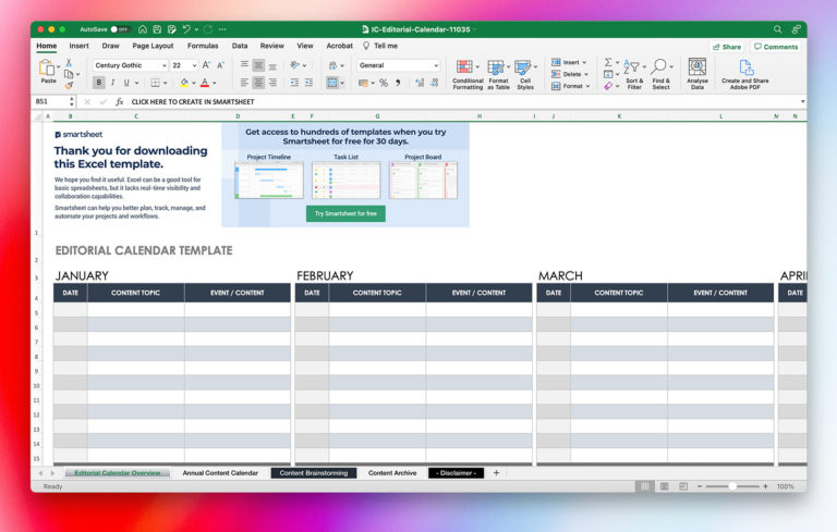 8 free content strategy and editorial calendar templates - Builtvisible