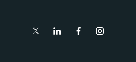 Image shows social icons as they appear at the bottom of the Builtvisible website